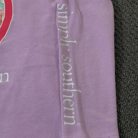 Simply Southern Shirt Womens Size Small S Purple Long Sleeve Pullover Tee T - Picture 3 of 13